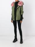 fur collar parka
