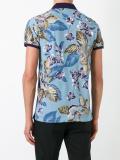 floral print polo shirt