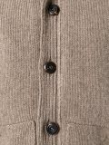 padded knit cardigan