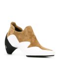 curved heel ankle boot