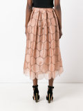 circles applique skirt