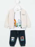 zipped bomber jacket 