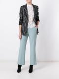 pleated cropped trousers