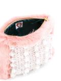 faux fur clutch 