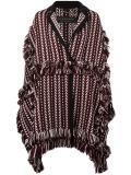 fringed oversized cardi-coat