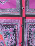 mixed print shirt
