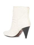 interlaced mid-calf boots