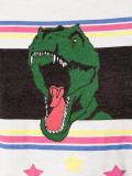 Short Sleeved T-Shirt with Dinosaur Print