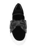 front bow slip-on sneakers
