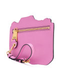 biker illusion print clutch bag