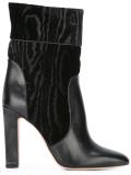 paneled ankle boots