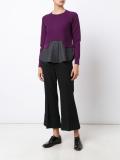 colour block knitted top