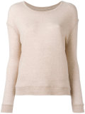 ribbed trim jumper