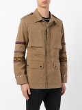 embroidered sleeve field jacket 