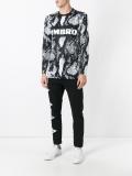 snakeskin print sweatshirt