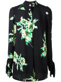 tie cuff floral print shirt