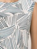 sleeveless printed blouse