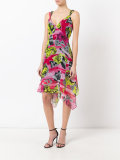 floral draped dress