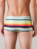 striped swim trunks