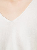 cropped V-neck top