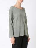 boat neck knit blouse