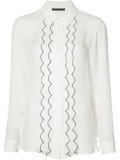 piped frill shirt