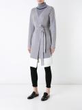 V-neck belted cardi-coat