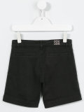 bead detail denim shorts