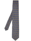 geometric print tie