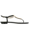 studded trim sandals 