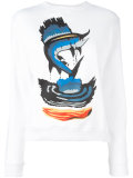 fish print sweatshirt