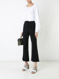 cropped flared trousers
