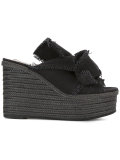 knot detail wedge sandals