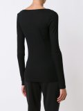 'Satisfaction' V-neck top 