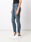 distressed cropped skinny jeans