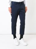 slim fit cropped trousers