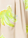 banana print midi skirt