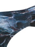 printed bandeau bikini set