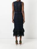 fitted crochet dress