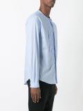pleated bib shirt