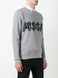 logo print sweatshirt
