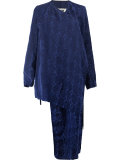 patterned asymmetric jacket