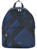 geometric print backpack