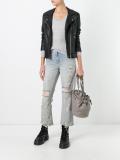 distressed cropped jeans