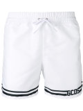 logo print swim shorts