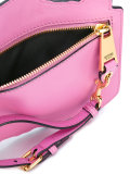 biker illusion print clutch bag