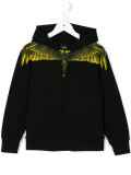 wing print hoodie 