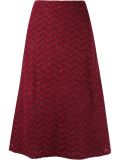 mid-length knitted skirt