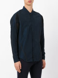 mesh panel shirt