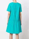 gathered T-shirt dress